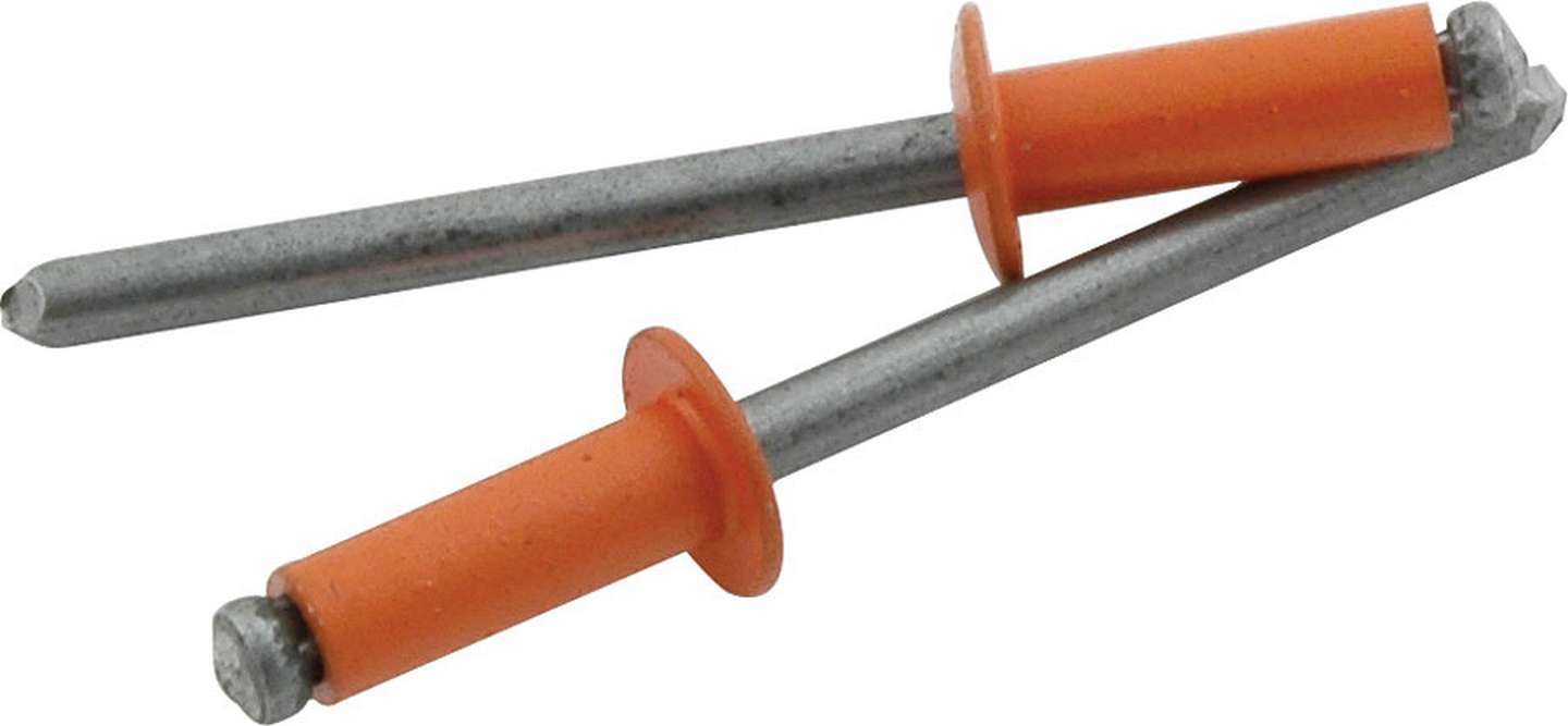 Sm Hd Rivet Orange 250pk - Powerholics Performance LLC