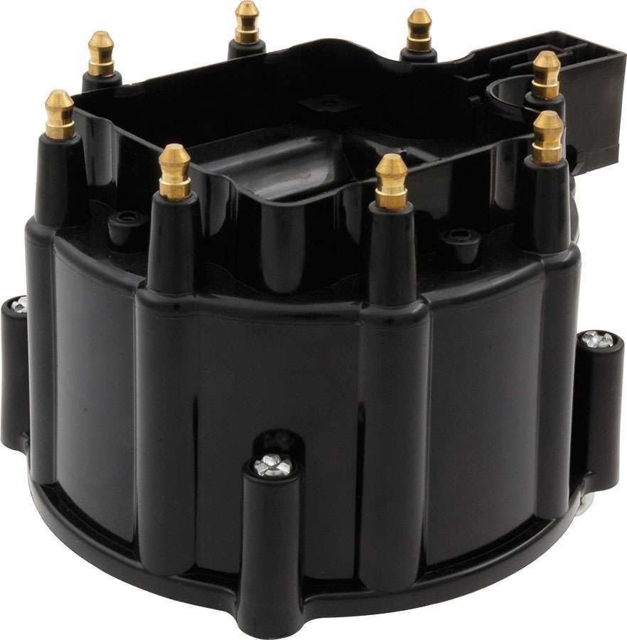 GM HEI Distributor Cap Black - Oval Obsessions 