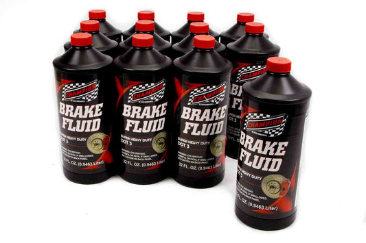 Brake Fluid DOT 3 12x1Qt - Oval Obsessions 