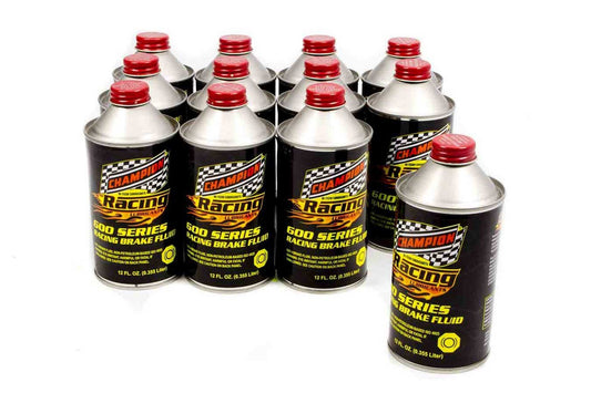 Racing Brake Fluid DOT 4 12x12 oz. - Oval Obsessions 