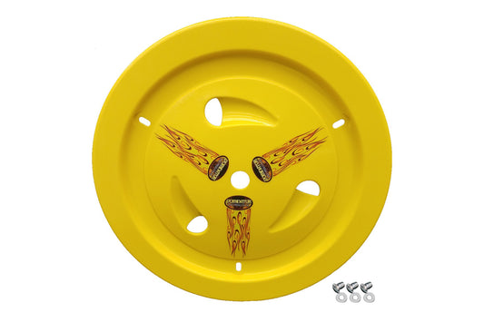 Wheel Cover Dzus-On Yellow - Oval Obsessions 