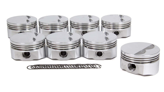 SBC E Piston Set 4.000 F/T -5cc - Oval Obsessions 