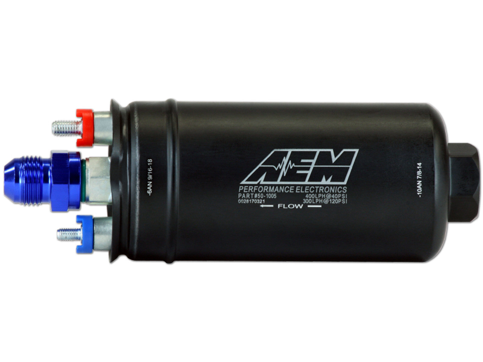 AEM 400LPH Inline High Flow Fuel Pump - Premium Fuel Pumps from AEM EV - Just $169.95! Shop now at Powerholics Performance LLC