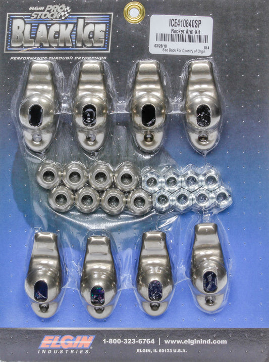 SBC B/I Rocker Arm Kit 1.60 Ratio 3/8 Stud - Oval Obsessions 