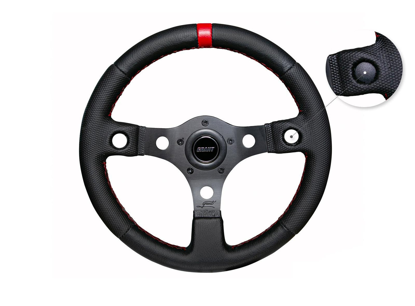 Racing Steering Wheel Red Top Marker - Oval Obsessions 