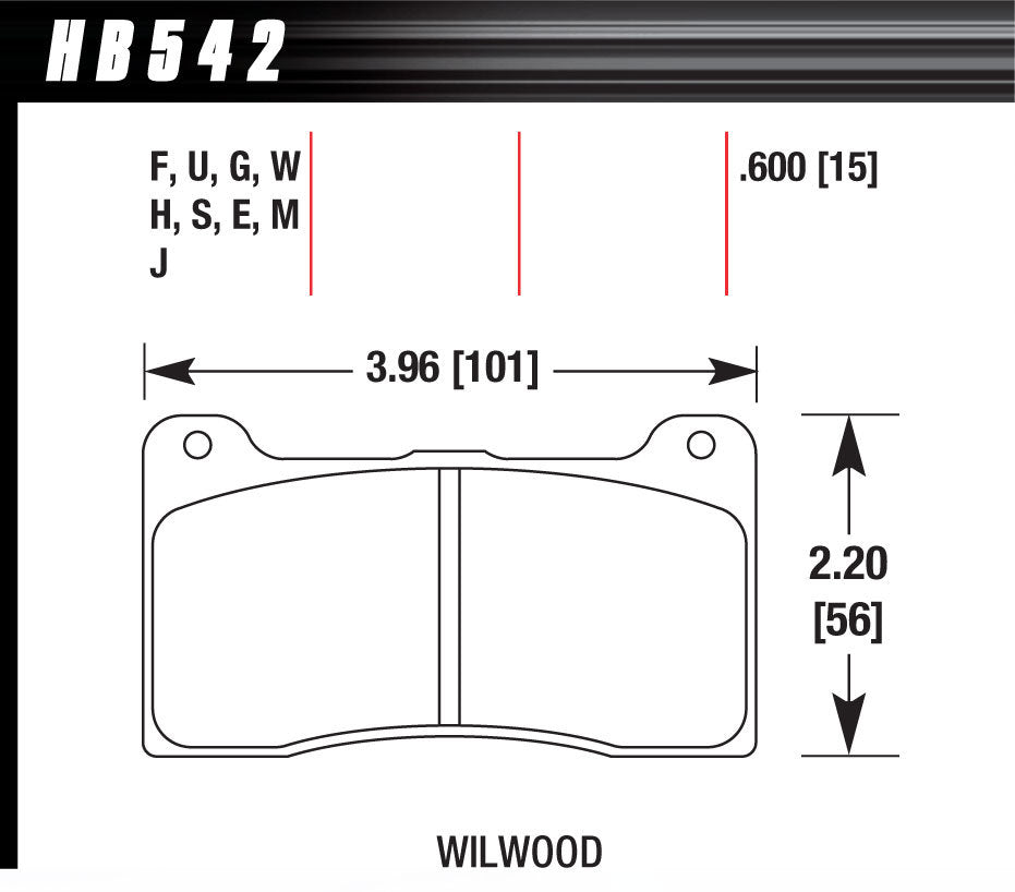 Brake Pad Billet DynaPro Narrow DTC-60 - Oval Obsessions 