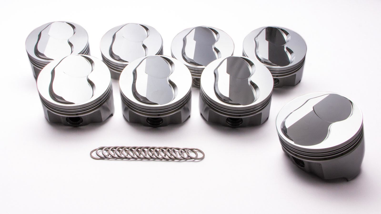 SBF Forged Domed Piston Set 4.030 Bore +6.8cc - Oval Obsessions 