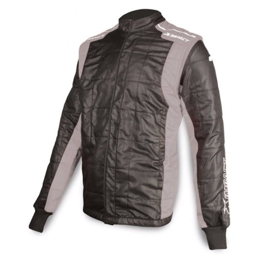 Jacket Racer XX-Large Black/Gray - Oval Obsessions 