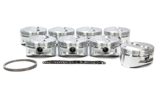 SBC Domed Piston Set 4.155 Bore +5.6cc - Oval Obsessions 