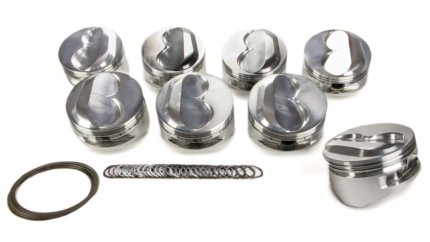 SBC Domed Piston Set 4.185 Bore +10.9cc - Oval Obsessions 