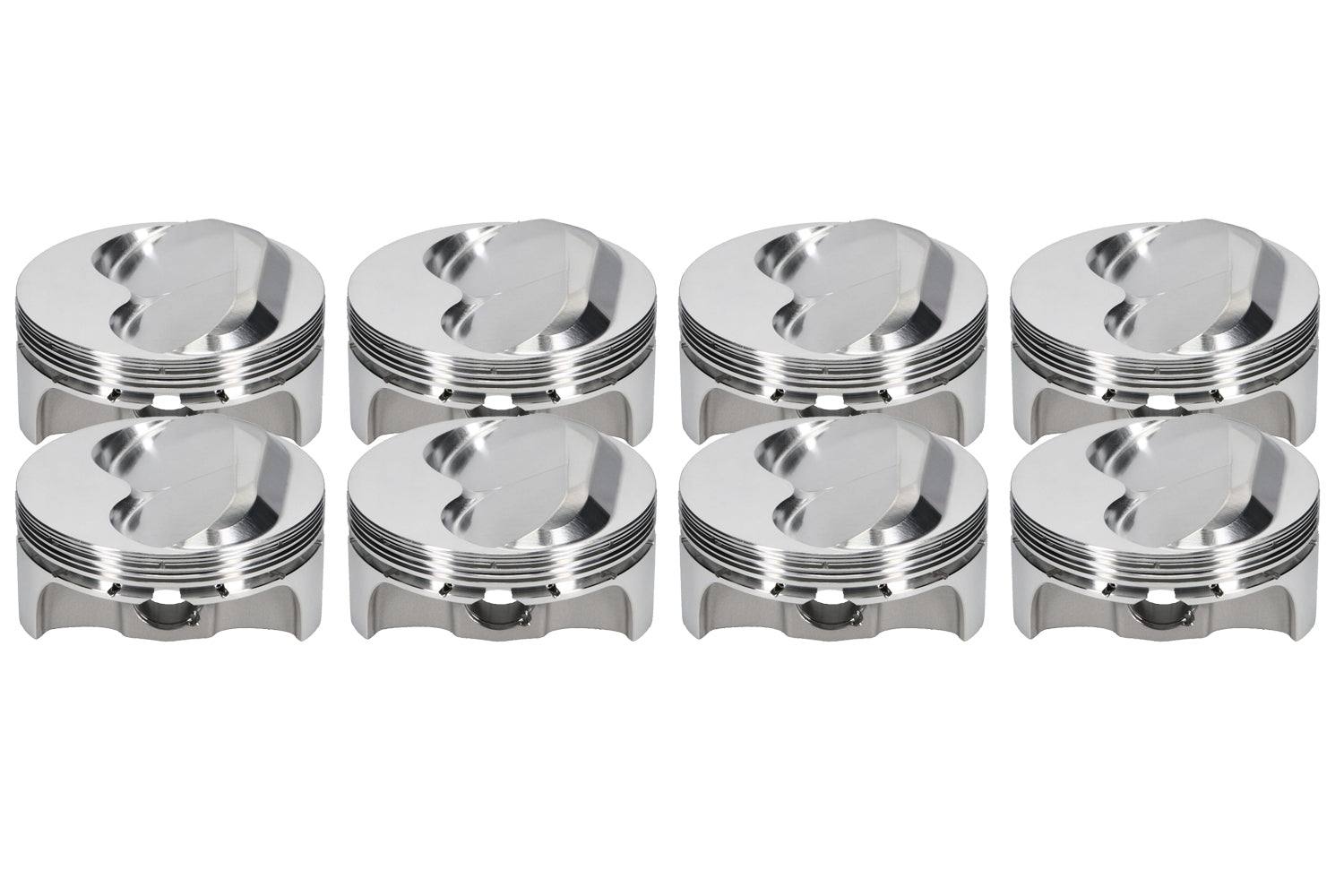 SBC Domed Piston Set 4.125 Bore +10.8cc - Oval Obsessions 