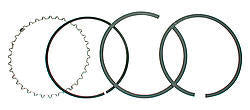 Piston Ring Set 4.145 Moly 1/16 1/16 3/16 - Oval Obsessions 