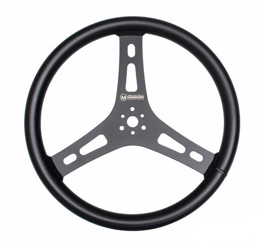 Matador Steering Wheel Black 15in Flat - Oval Obsessions 