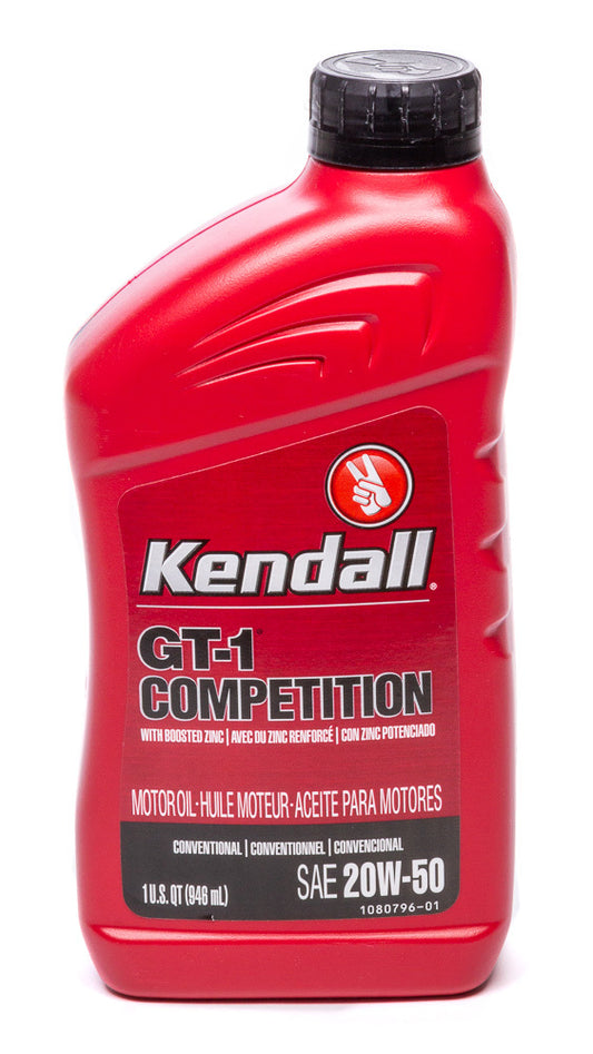 Kendall 20w50 GT-1 High Performance Oil 1qt - Oval Obsessions 