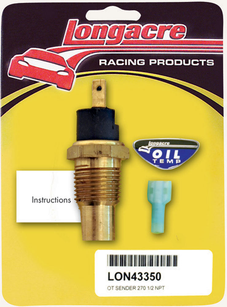 Oil Temp Sensor 1/2in. NPT 270 Deg - Oval Obsessions 