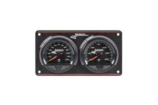 Waterproof SMI 2 Gauge Panel OP/WT - Oval Obsessions 