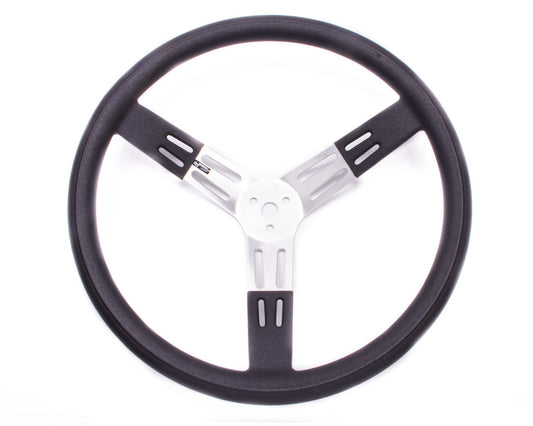 17in. Steering Wheel Black Alum. Smooth Grip - Oval Obsessions 