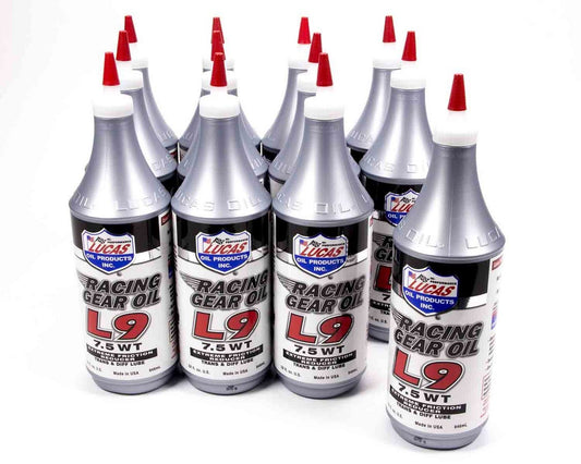 Synthetic L9 Racing Gear Oil 12x1 Qt - Oval Obsessions 