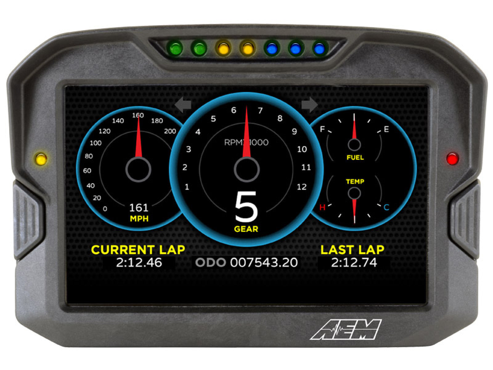 AEM CD-7 Carbon Digital Racing and Logging Dash Display - Logging / GPS Enabled - Premium Digital Dash Displays from AEM EV - Just $1899.95! Shop now at Powerholics Performance LLC