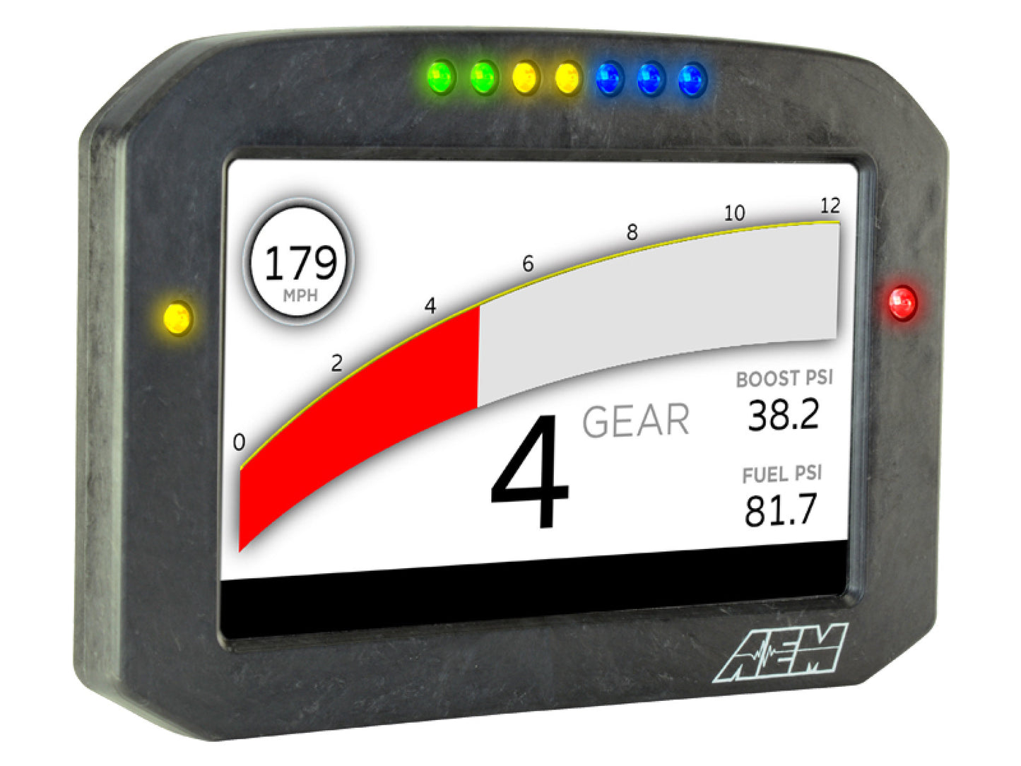 AEM CD-7 Carbon Flat Panel Digital Racing Dash Display - Logging / Non-GPS - Premium Digital Dash Displays from AEM EV - Just $1729.95! Shop now at Powerholics Performance LLC