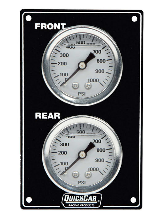 Mini Brake Bias Gauge Panel Vertical Black - Oval Obsessions 