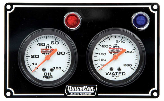 2 Gauge Panel  OP/WT Black - Oval Obsessions 