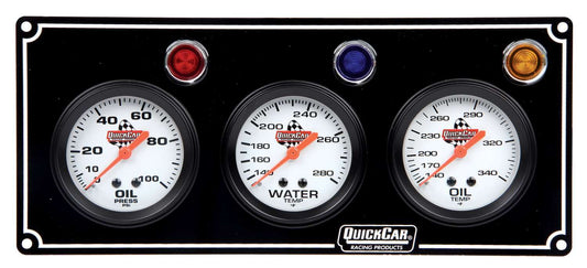 3 Gauge Panel  OP/WT/OT Black - Oval Obsessions 