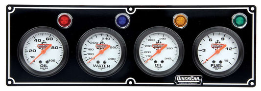 4 Gauge Panel  OP/WT/OT/ FP Black - Oval Obsessions 