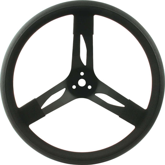 15in Steering Wheel Stl Black - Oval Obsessions 