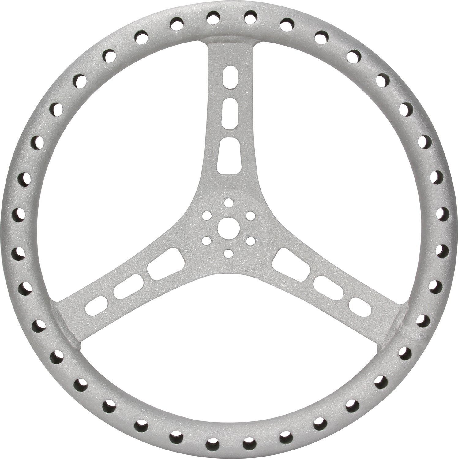 15in Steering Wheel L/W Aluminum Raw - Oval Obsessions 