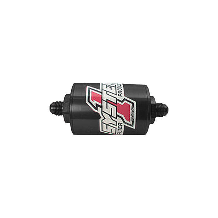 Pro Street Inline Fuel Filter - #6 Billet - Blk - Oval Obsessions 