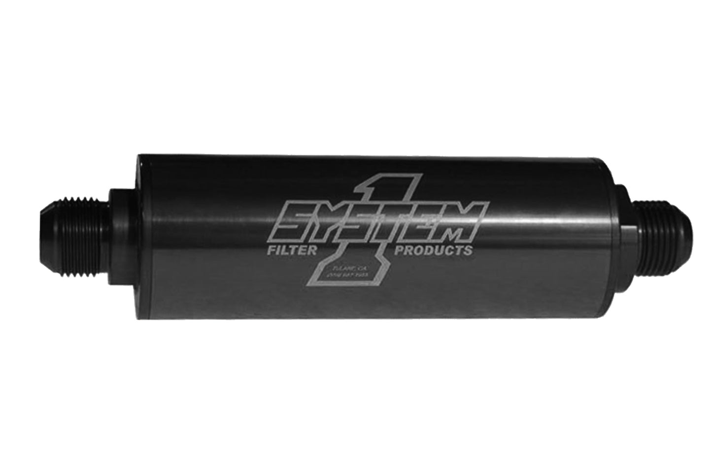 Inline Fuel Filter - #8 Billet - Black - Oval Obsessions 