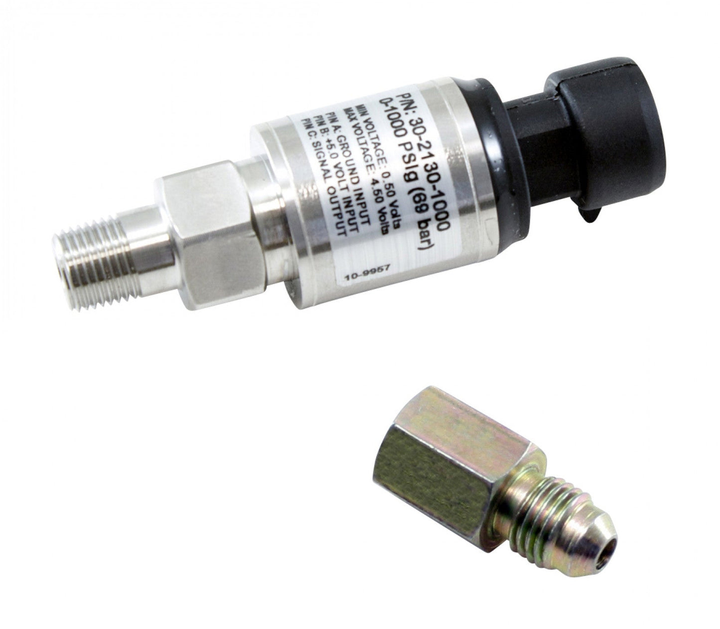 AEM 1000 PSIg Stainless Steel Pressure Sensor Kit - Premium Pressure Sensors from AEM EV - Just $169.95! Shop now at Powerholics Performance LLC