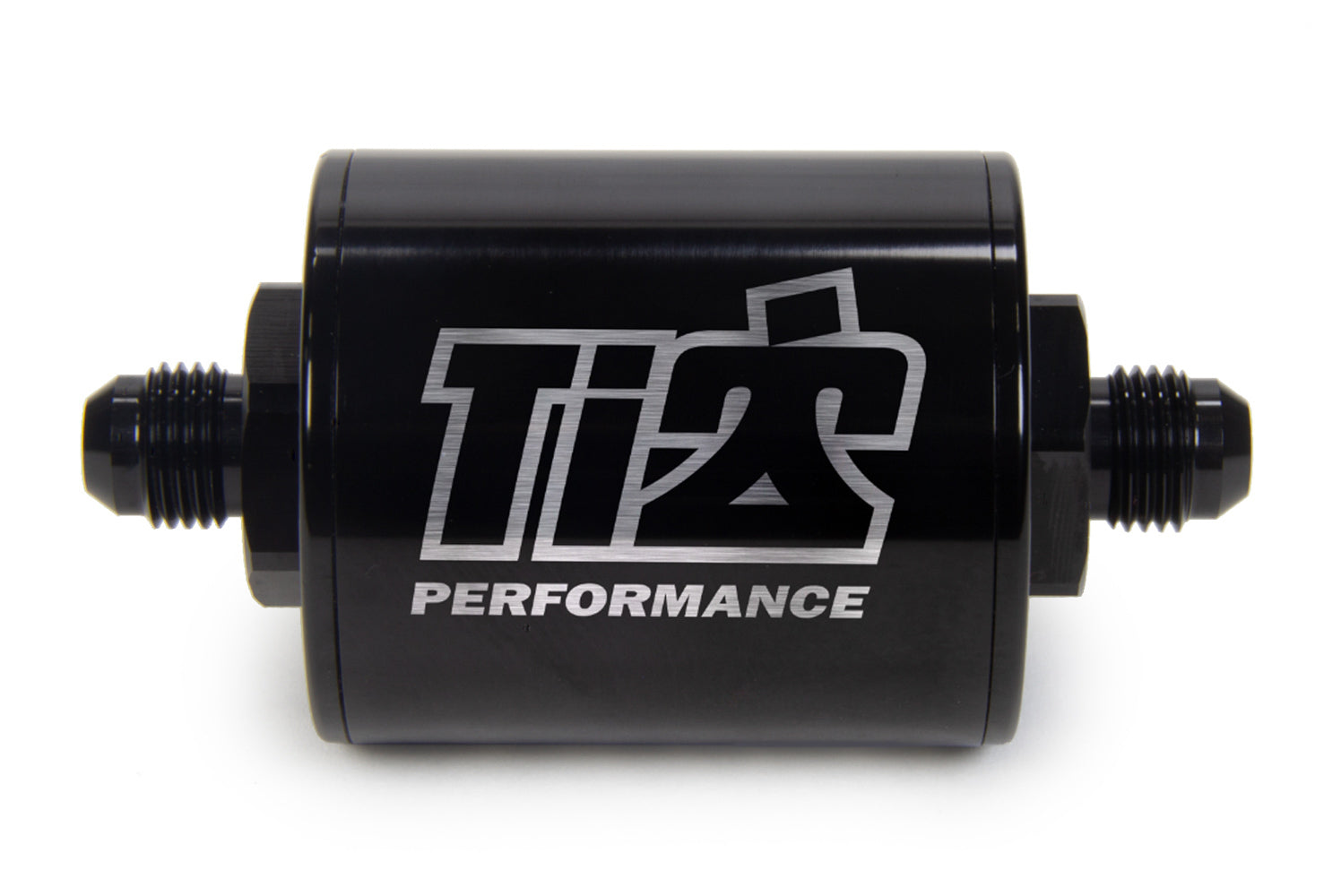 6 AN Fuel Filter Short Style 100 Micron Black - Oval Obsessions 