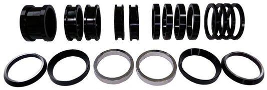 Axle Spacer Kit 19pcs Black For Both Sides - Oval Obsessions 