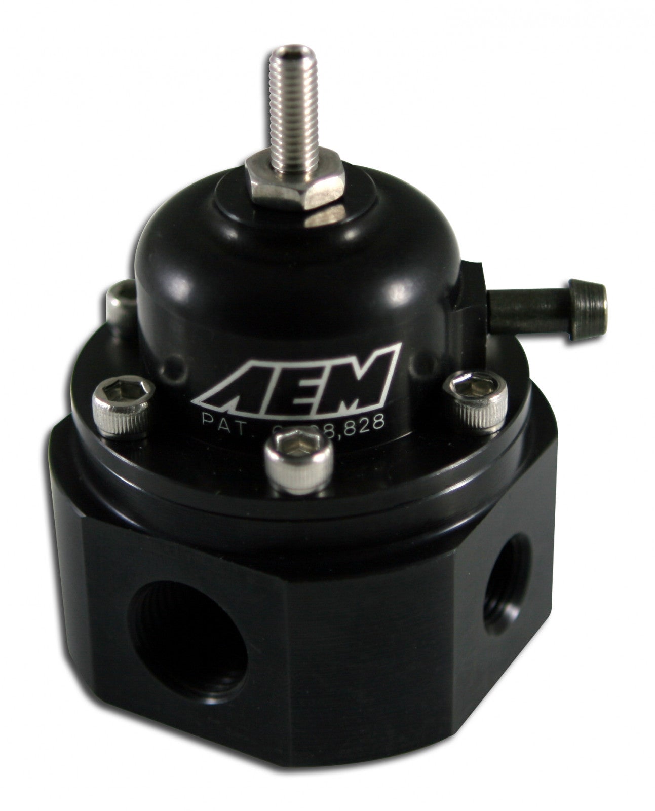 DUPLICATE AEM Universal Adjustable Fuel Pressure Regulator Black - Premium Fuel Pressure Regulators from AEM EV - Just $129.98! Shop now at Powerholics Performance LLC