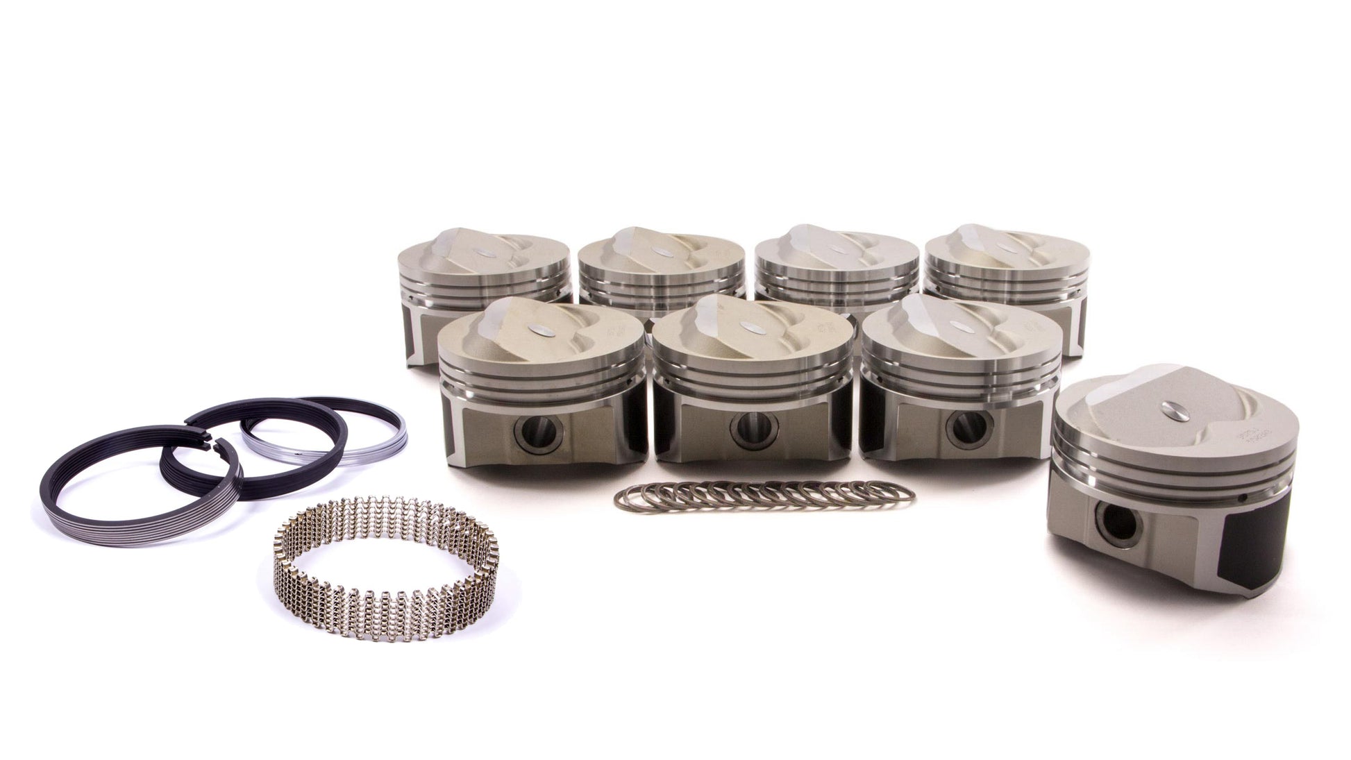 SBC Domed Piston Set 4.030 Bore +8cc - Oval Obsessions 