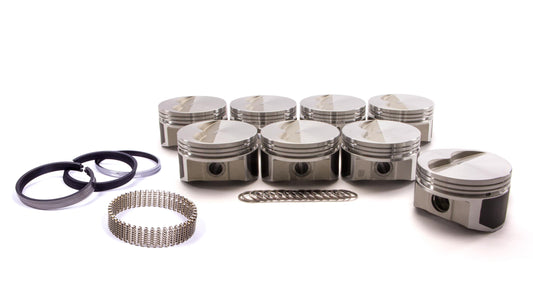 SBC F/T Piston Set 4.030 Bore -5cc - Oval Obsessions 