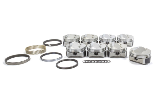 SBC Domed Piston Set 4.165 Bore +8cc - Oval Obsessions 